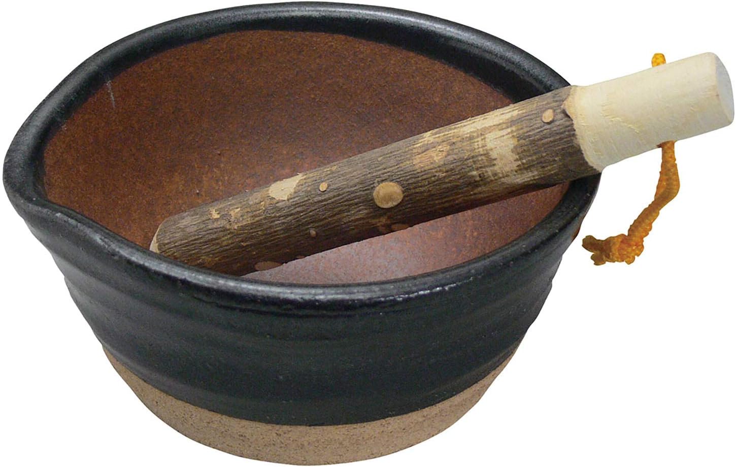 Kitchen Studio Panda Shokudo, Heat Resistant, Ceramic Board, With Cork Pot Mat, Black 9100-0110