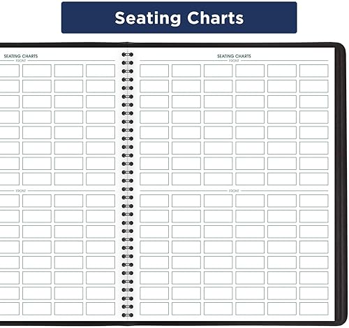 Miniatura 8 de AT-A-GLANCE 8015005 Libro de registro de clase sin fecha, 10 78 x 8 14, negro