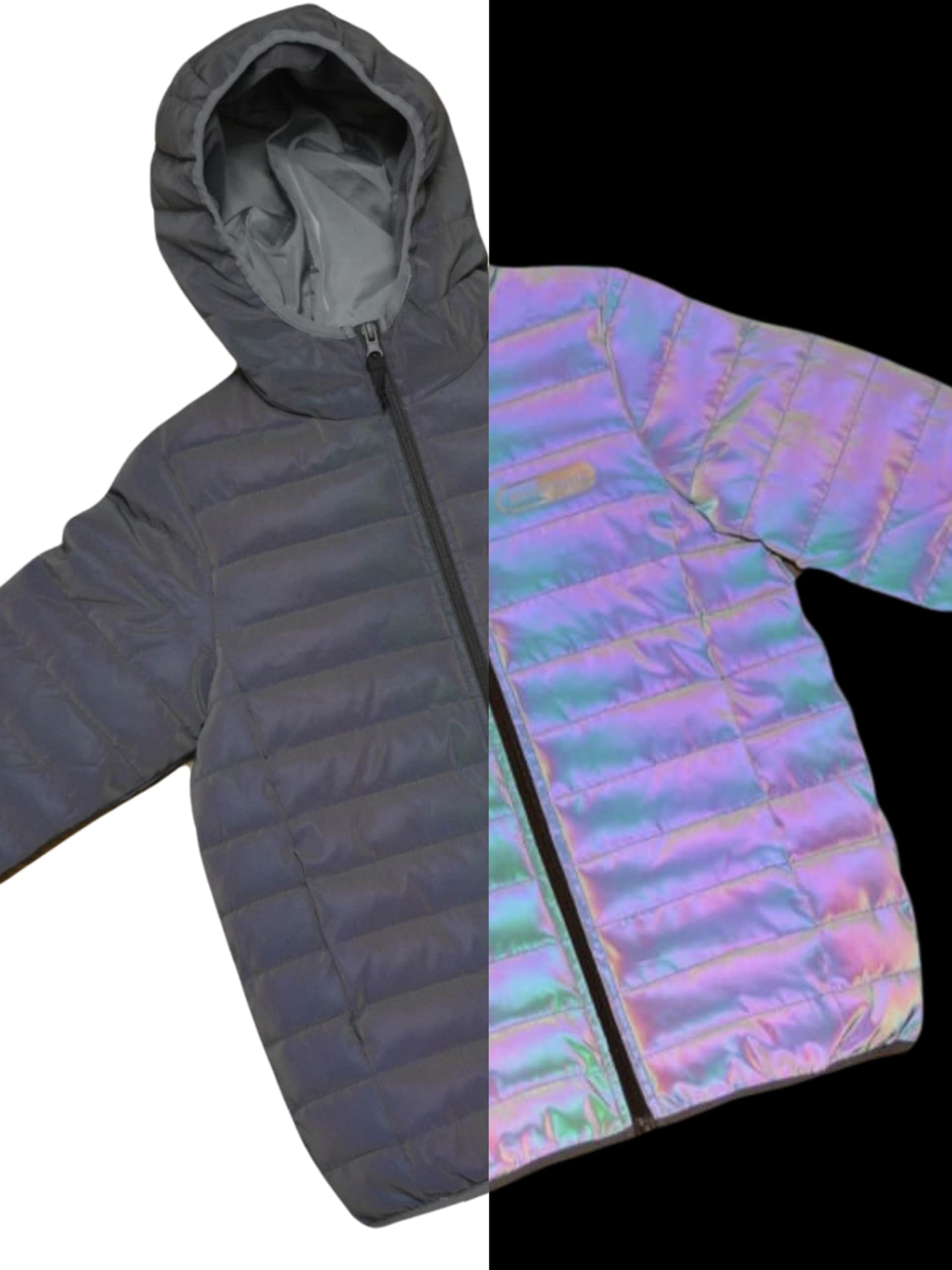 Chaquetas acolchadas reflectantes para niños