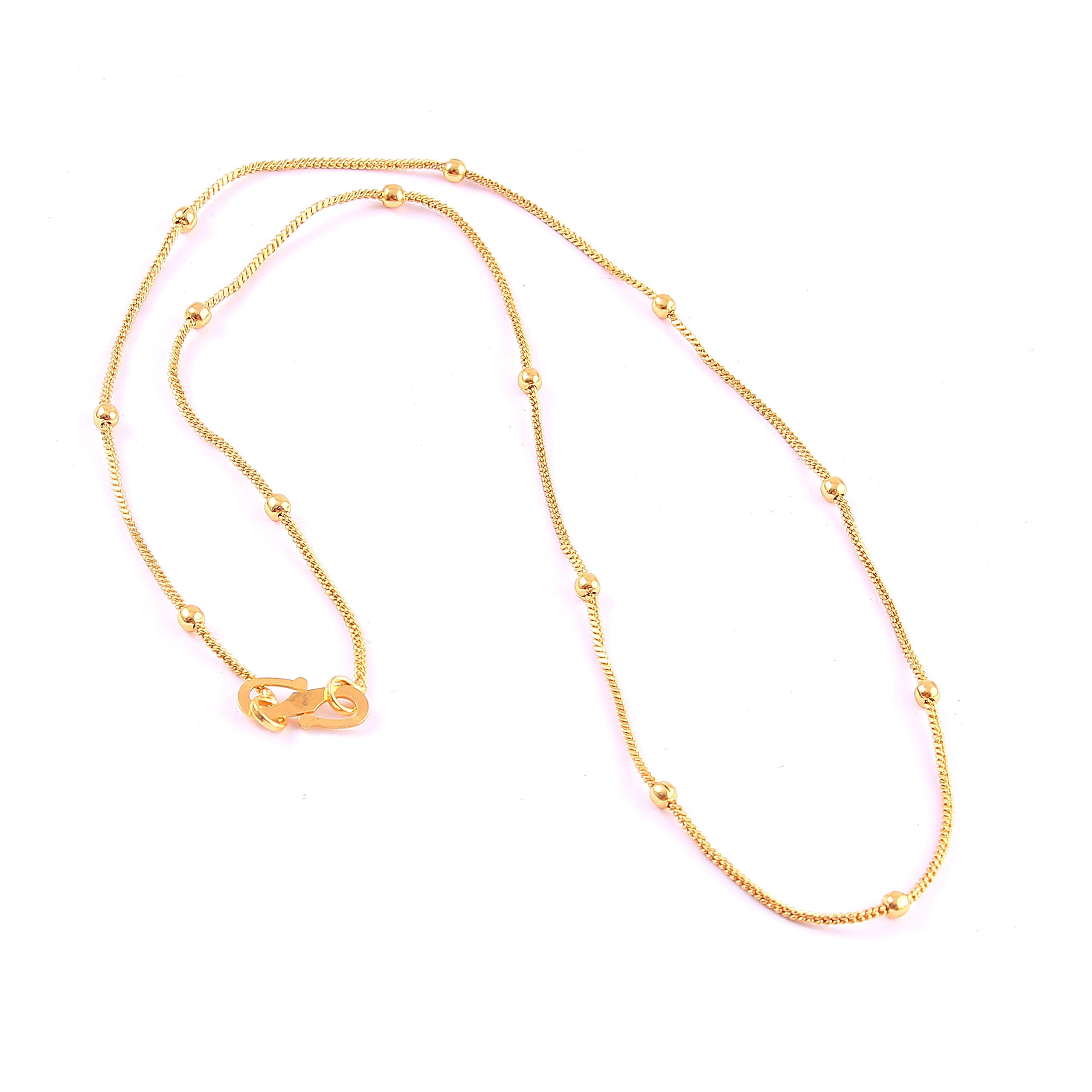 Jewar Mandi Locket & Chain Gold Plated Multi Design Chain with Pendant Jewelry for Men-Women & Boys-Girls (Matar/Ball Chain) (B07BPCTB2V) Amazon Price History, Amazon Price Tracker