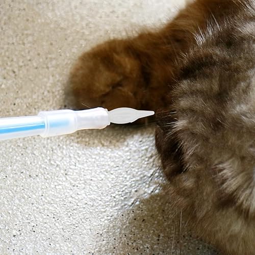 Miniatura 7 de Mikikit 20 pezones duraderos para gatitos y cachorros, para una fácil alimentación, para gatitos y cachorros recién nacidos, diseño portátil ligero