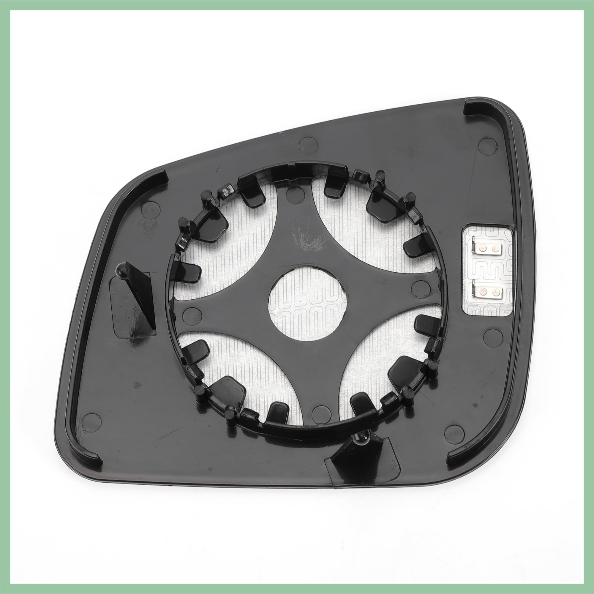 Specchio retrovisore destro per auto con vetro di ricambio con piastra di supporto asferico riscaldato bianco per Mercedes Classe A W169 B-CLASS W245 2008-2012 Sostituzione Auto