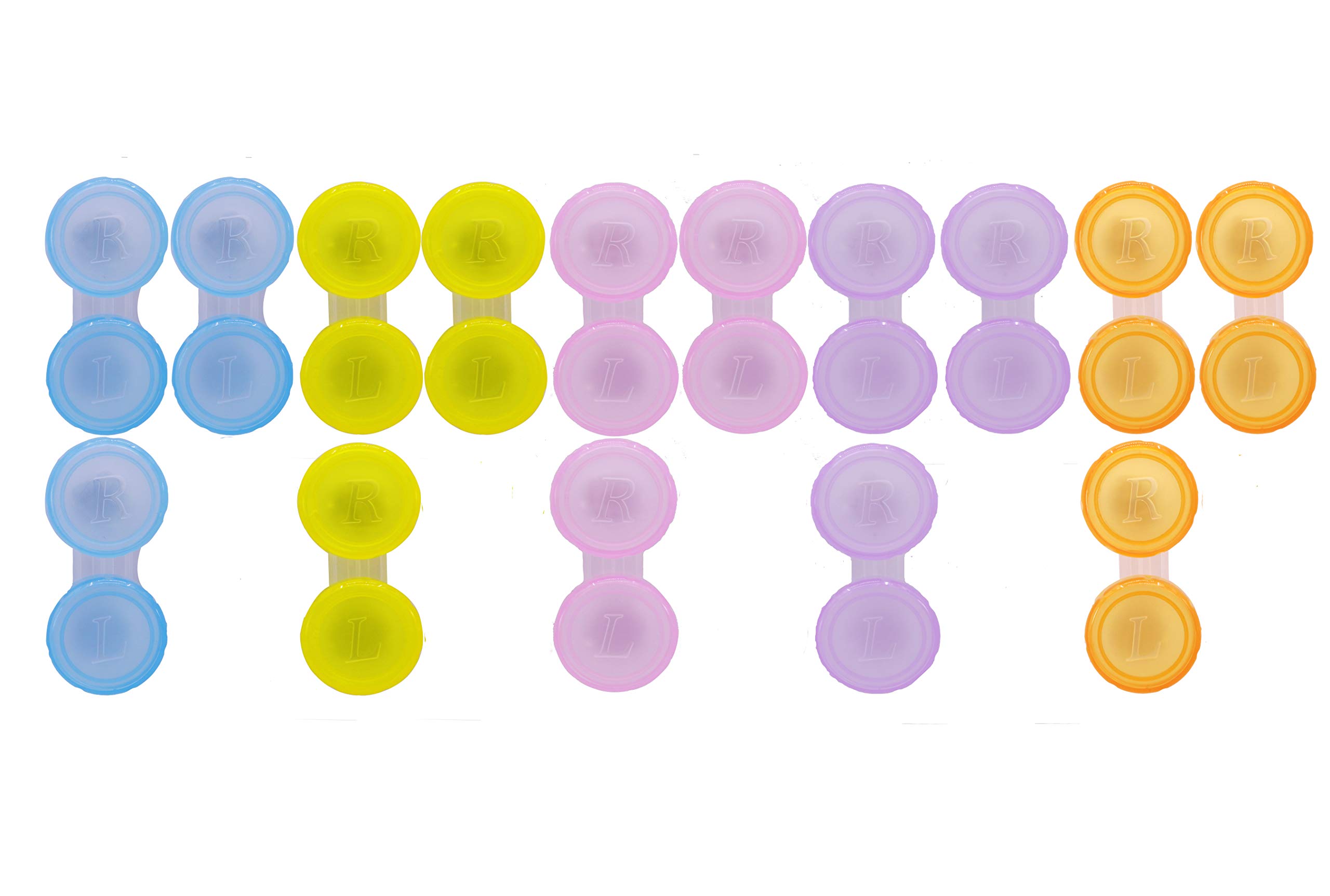 SaPeal 15 Pack Colourful Contact Lens Box Holder Container Case Soak Storage Eyecare Kit