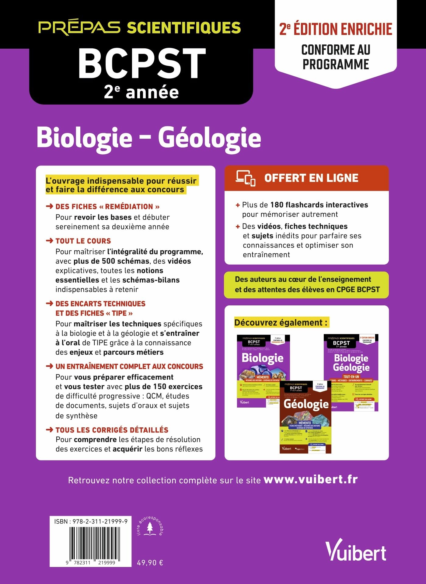 Biologie-Géologie BCPST 2e année - Tout-en-un - Conforme au programme: Cours - Schémas-bilan - Méthodes et observations - Entraînement complet et sujets de concours corrigés - Tous les TP en ligne