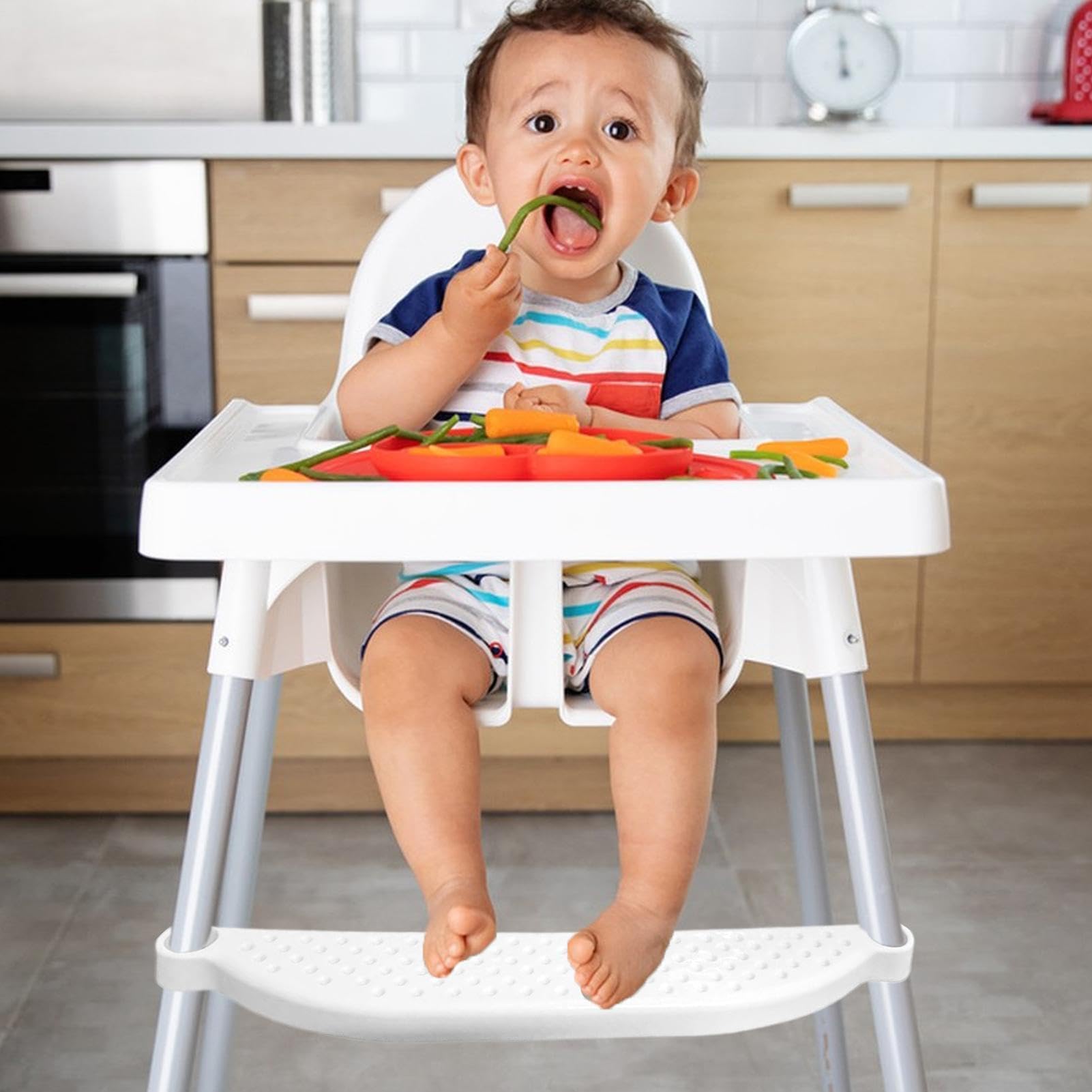 Genérico Reposapiés para Trona - Pedal Antideslizante para Trona De Bebé De Altura Ajustable | Reposapiés para Bebés, Dormitorio para Niños Pequeños, Oficina En Casa, Comida para Bebés