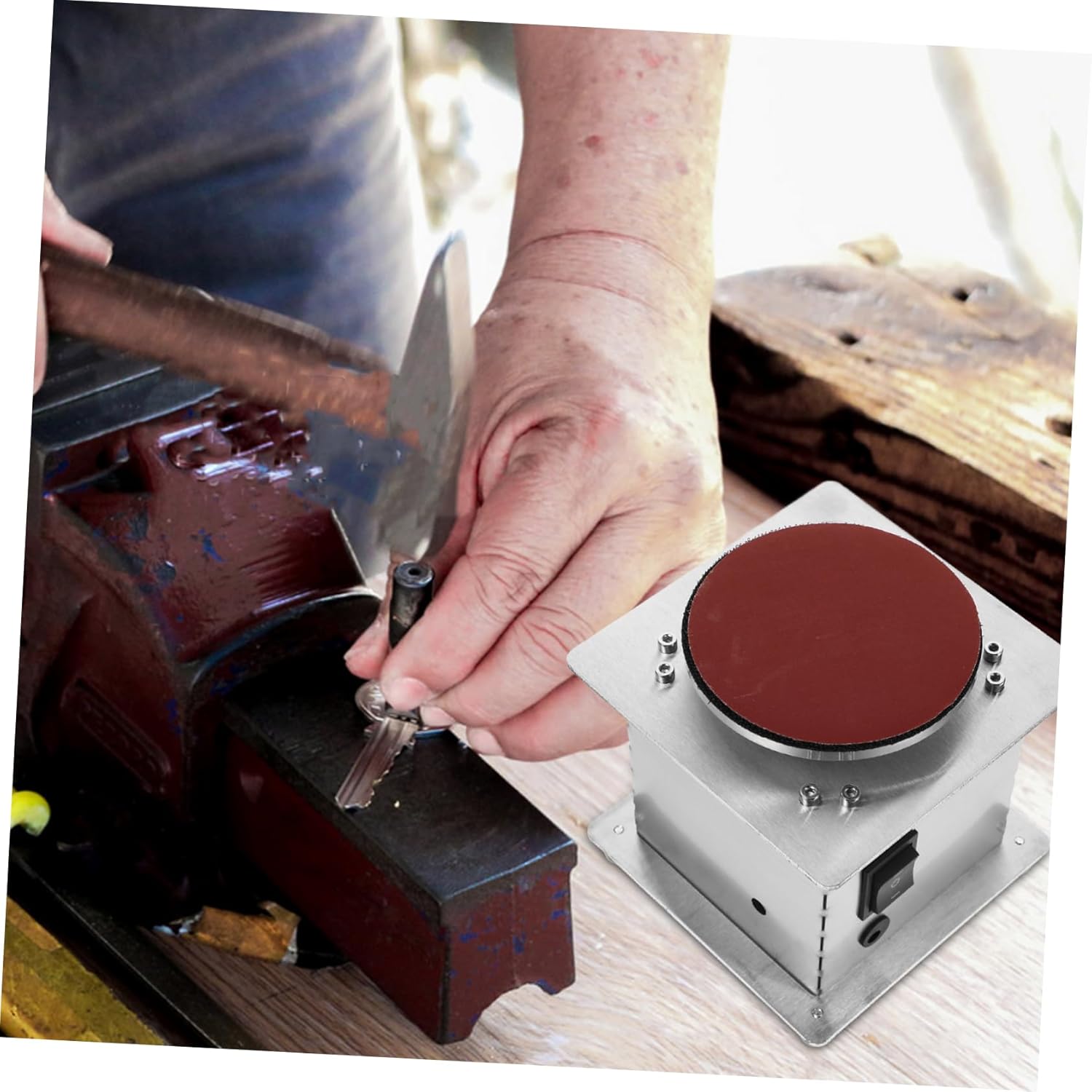 Versatile Electric Belt Sander Mini Polisher Woodworking Sander for Sanding and Polishing