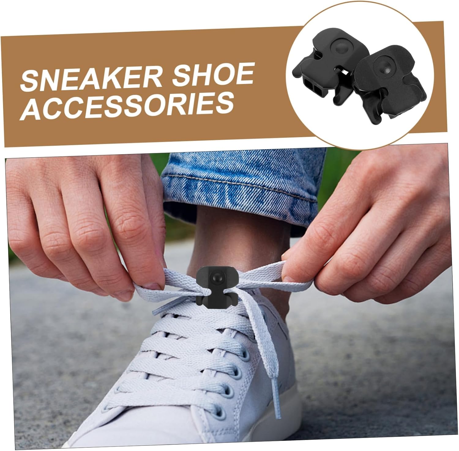 1Pair Transparent Shoelace Locks Durable Loosening Buckle Fasteners for Sneakers Efficient and Secure Shoe Lace Clips for Running Shoes and Everyday Use