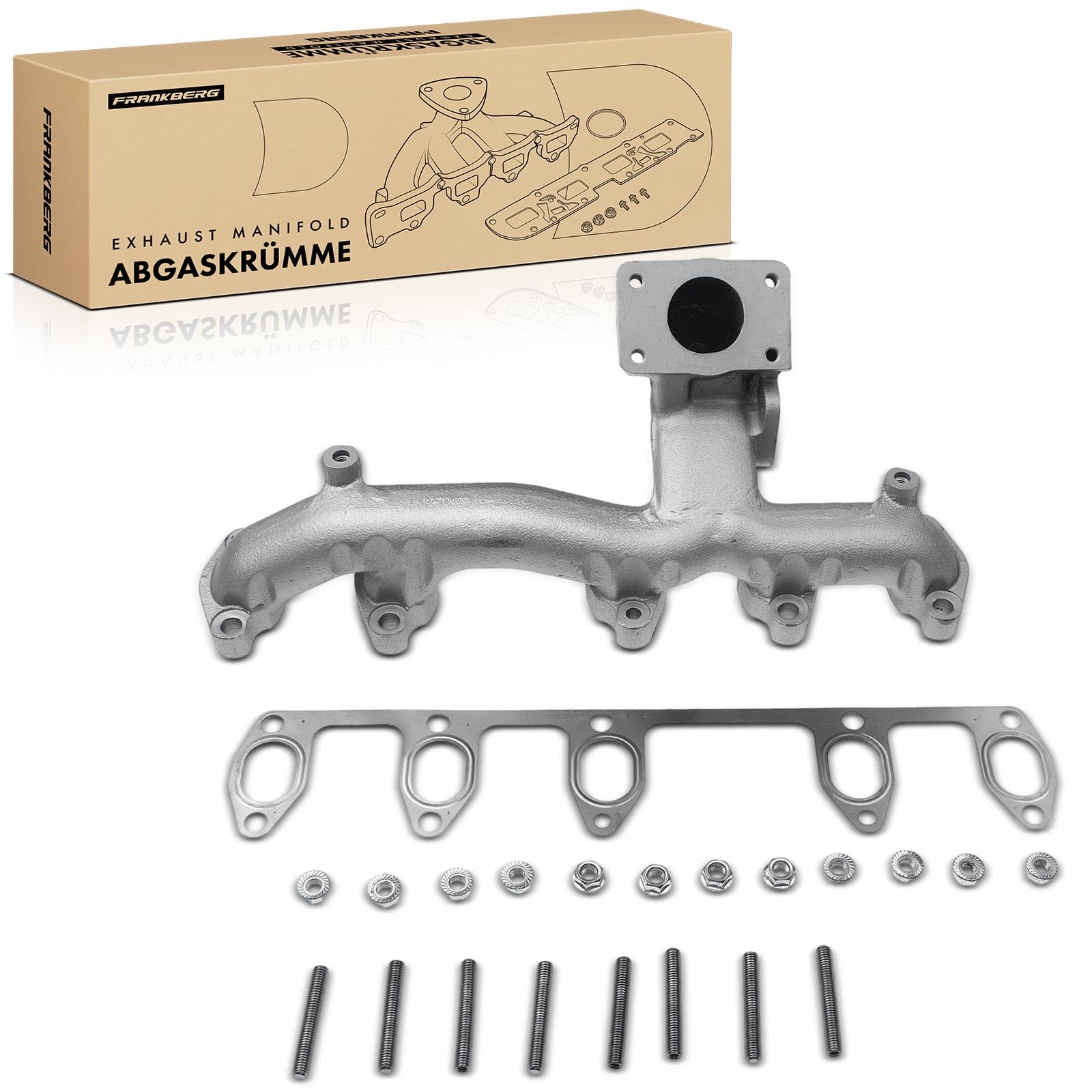 Frankberg Collettore di scarico con guarnizioni 076253031A | Compatibile con: C.r.a.f.t.e.r 30-50 pianale/telaio 2F, C.r.a.f.t.e.r 30-50 Box 2E, C.r.a.f.t.e.r 30-35 Bus 2E