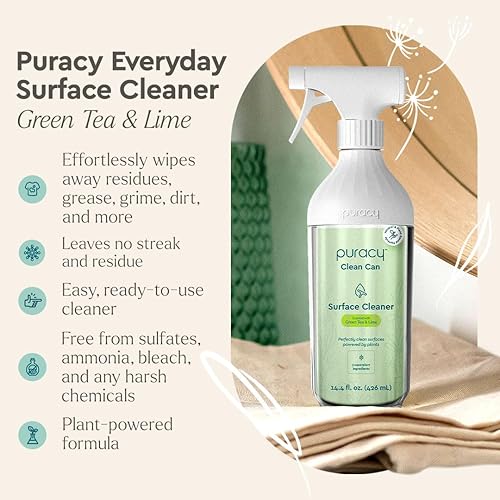 Vista 13 de Puracy Limpiador concentrado multisuperficie, limpiador de superficies diario alimentado por plantas, solución de limpieza natural multiusos como se