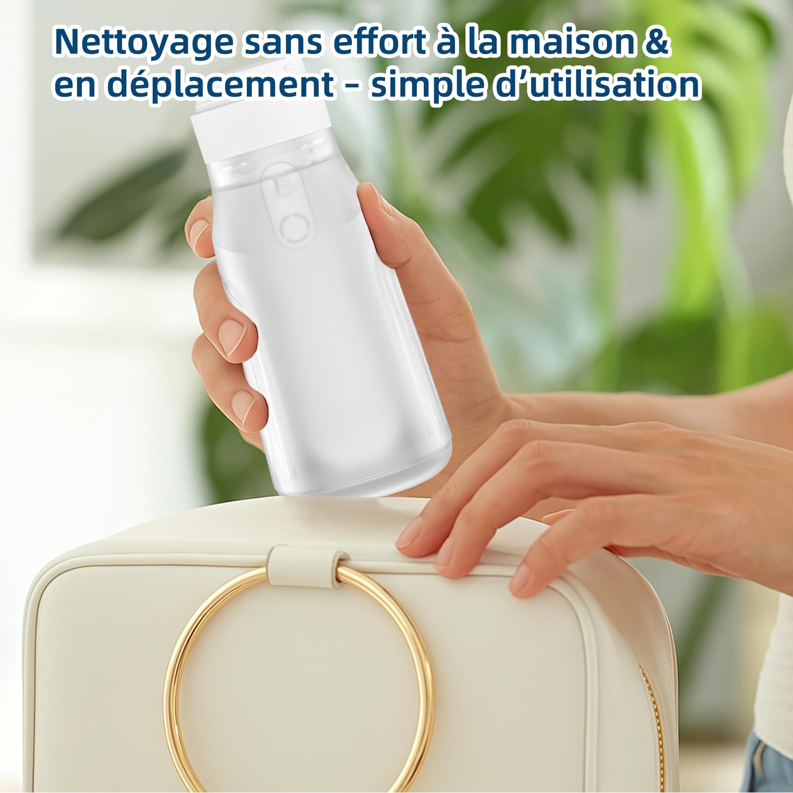 Bidet de voyage portable, 400 ml, étanche IPX7, douche 3 pressions, nettoyage extérieur, soins hémorroïdes, compagnon de camping (blanc)