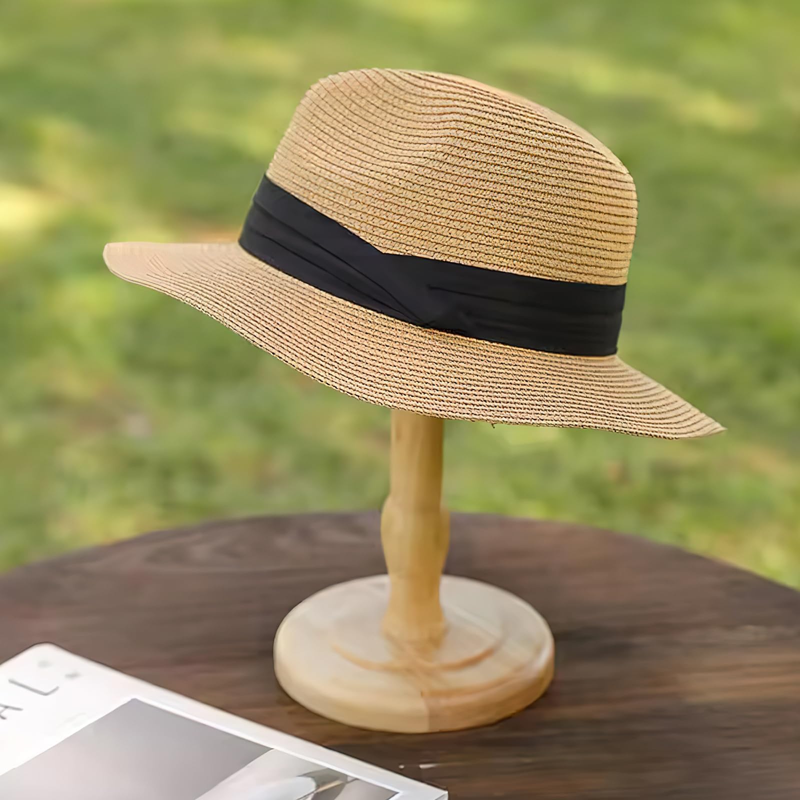Lot de 6 chapeaux panama pour homme et femme - Pliable - En grande partie - Unisexe - Chapeau Fedora pour protection UV - Chapeau d'été plage soleil voyage et extérieur