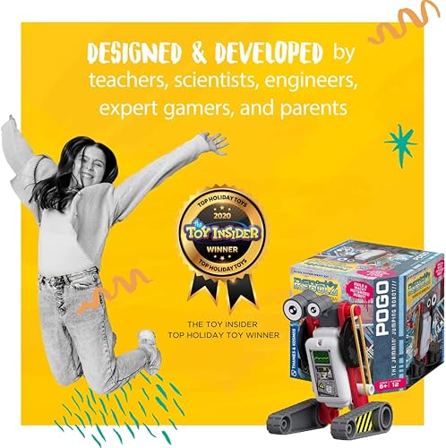 Miniatura 6 de Thames & Kosmos ReBotz Pogo  The Jammin' Jumping Robot  Construye un robot motorizado loco!  Colecciona los 4  Combine para hacer nuevas creaciones