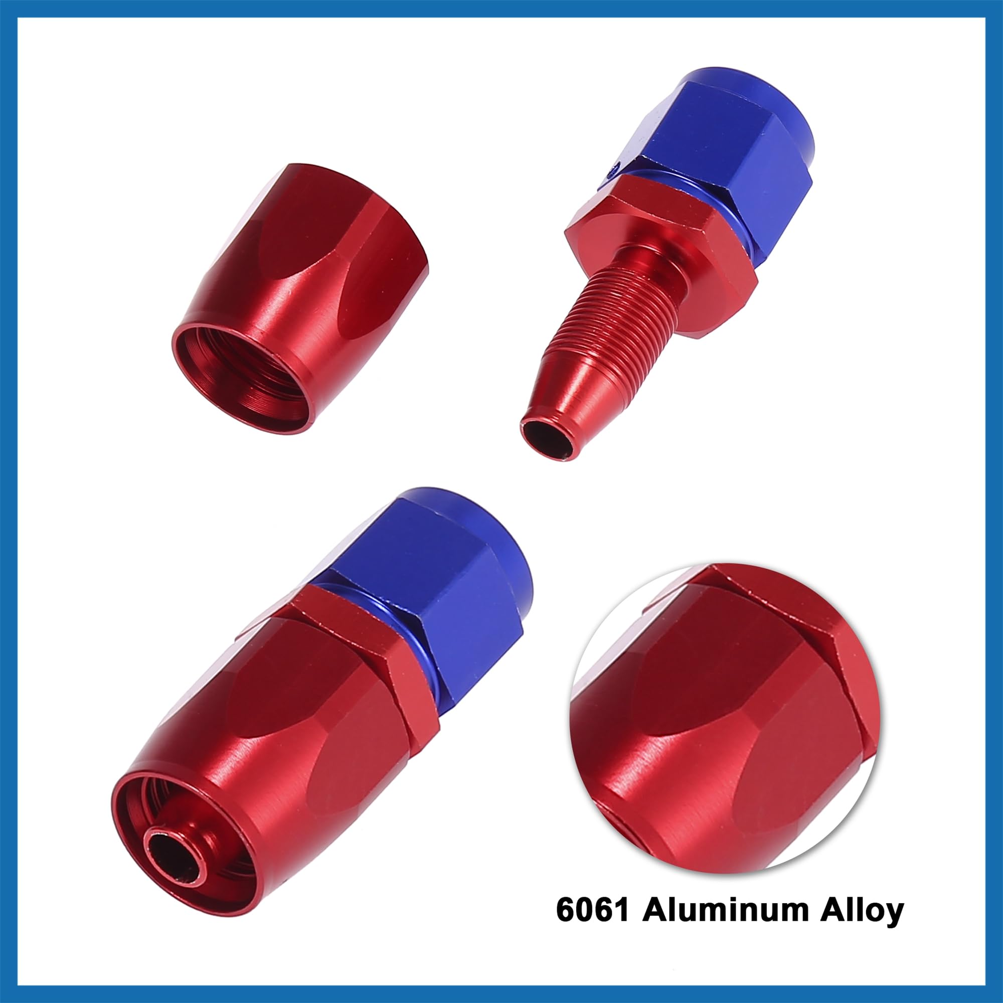 A ABSOPRO Coche CPE Aceite Manguera Trenzada 10 Pies 3/8" Combustible Línea Kit con AN6 Extremo Montaje Reemplazo de artículo