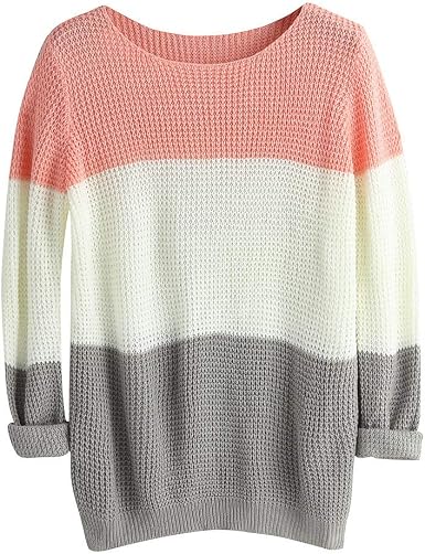 Jennifer Haywood - Maglione da Donna, Sexy, con Scollo Rotondo, in Maglia,  Elegante, per Il Tempo Libero, Invernale, per Tenere al Caldo Maglione Rosa  4X-Large : Amazon.it: Abbigliamento