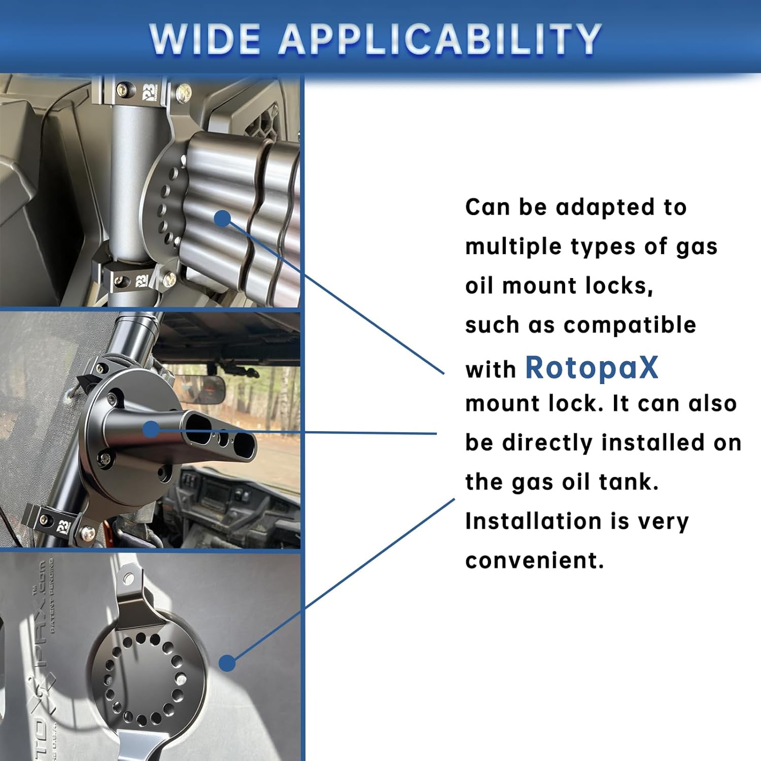 UTV Gas Can Mount Bracket, Oil Can Water Holder, Quick Release Mounting Bracket Compatible with Polaris RZR Pioneer Can Am Maverick X3 Commander Talon for 1.5 inch- 2 inch Roll Bar