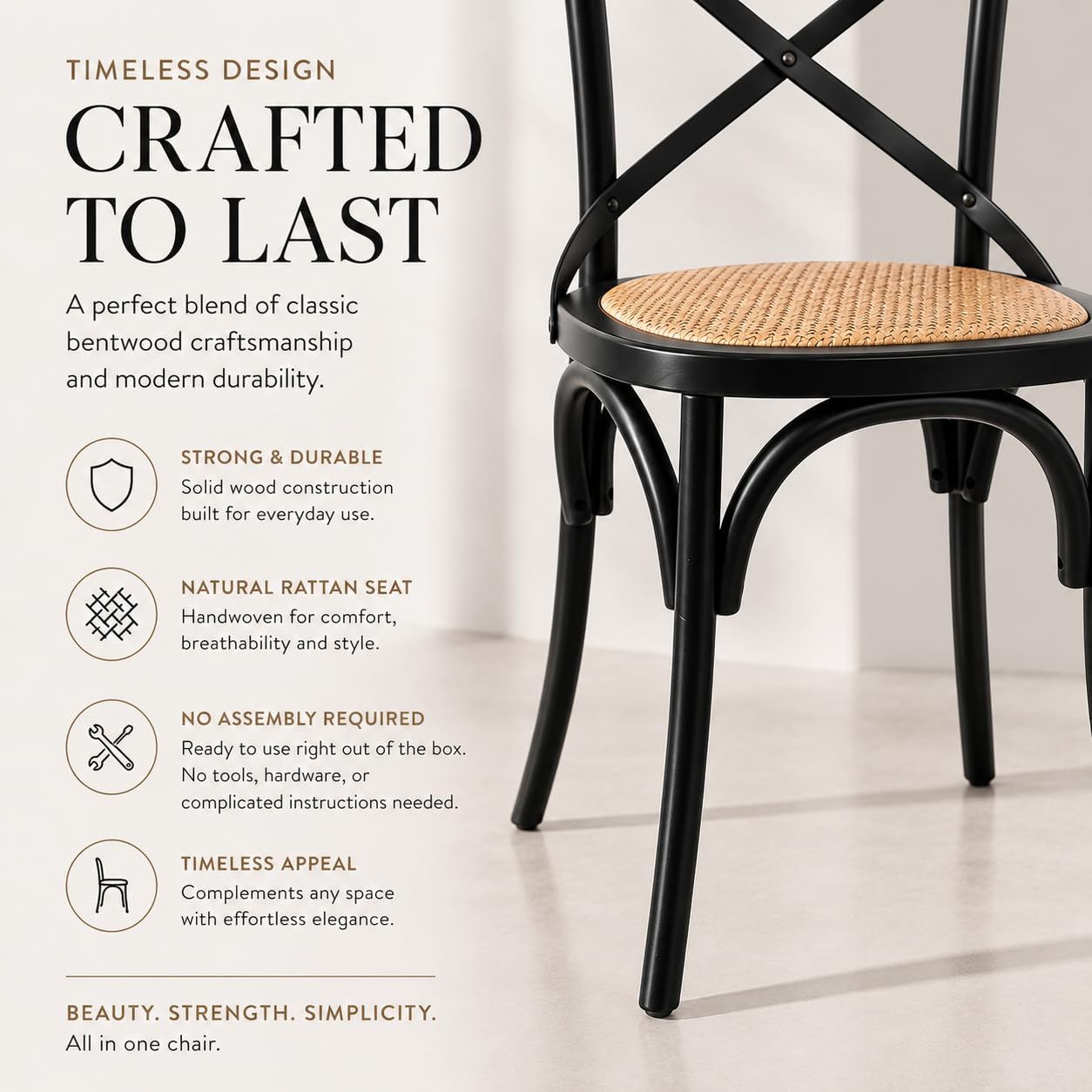 【発送の場合は即購入不可】 [MHLC-P4b] RPM ペリアン チェア ダイニングチェア サイドチェア 黒 wooden chair アート リポストモダン Re Post Mordern 95047 Amazon.com - 2xhome Wooden X Back Dining Chair | Woven Rattan Seat