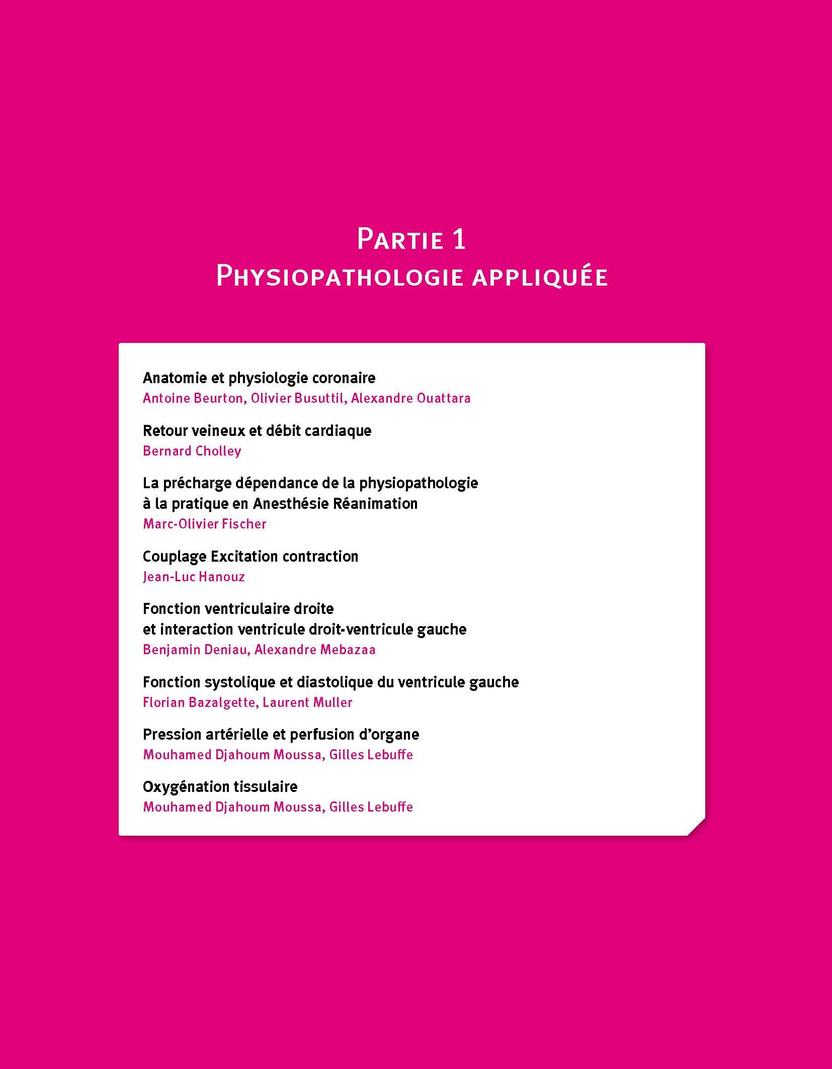 Manuel d'hémodynamique appliquée en Anesthésie Réanimation et Médecine péri-opératoire: 2e édition révisée et augmentée
