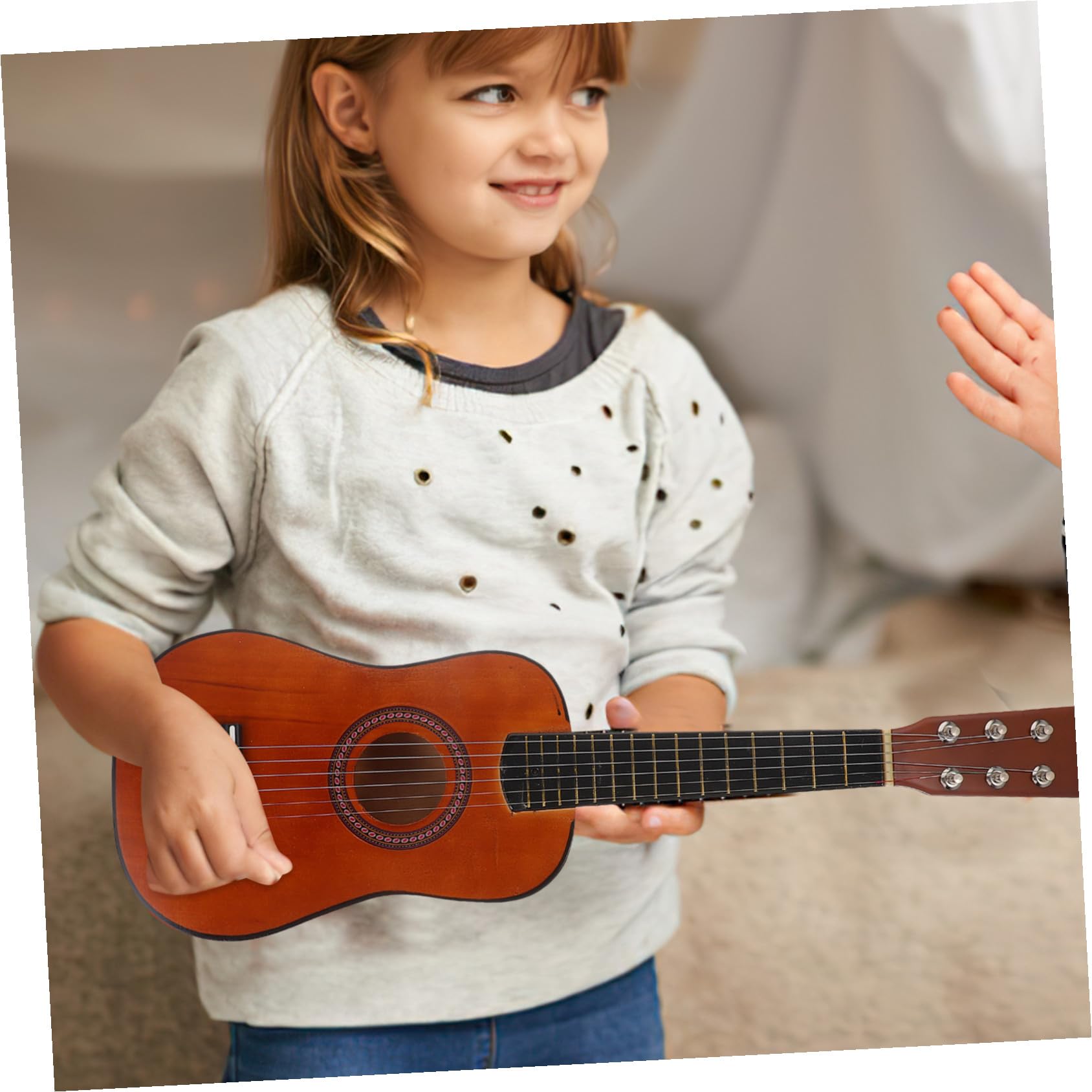 Guitarra de Madera para Niños 23 Pulgadas, Juguete Musical Educativo