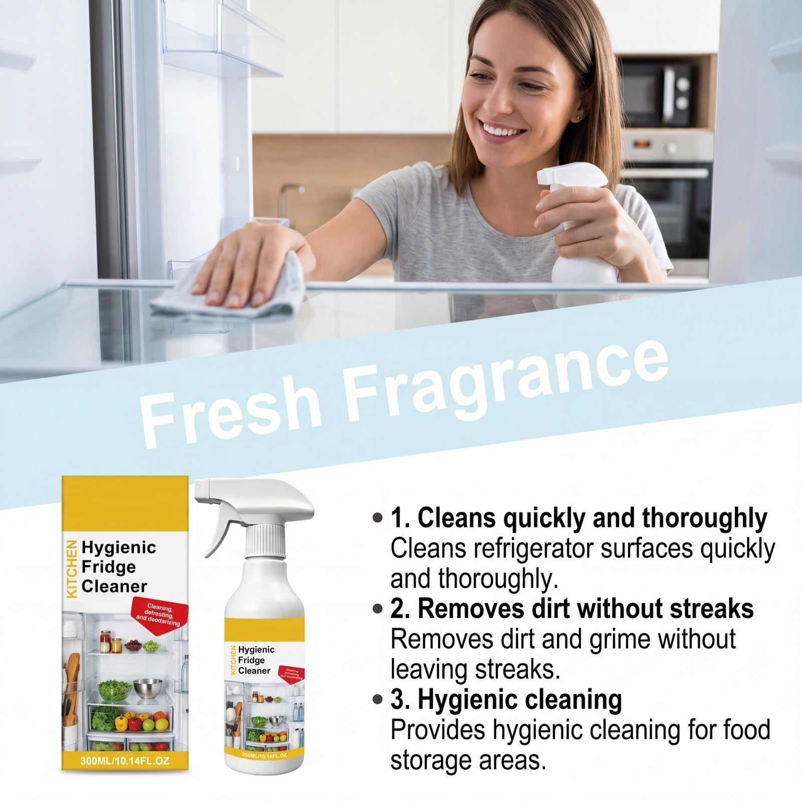 Kühlschranke Entfrost Und Entfrostmittel, Kühlschrank Deodorizer, Kühlschrank Entfrostmitt/el Spray, Schnelle Aktion Eisentfernung Spray, Hochwirksame Kühlschranke Und Entfrostmittel. (5PCS)
