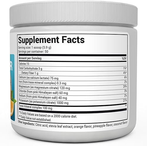 Miniatura 2 de Dr. Berg Zero Sugar Hydration Keto Electrolyte Powder - Mejorado con 1,000 mg de potasio y sal rosa real del Himalaya (no sal de mesa) - Suplemento