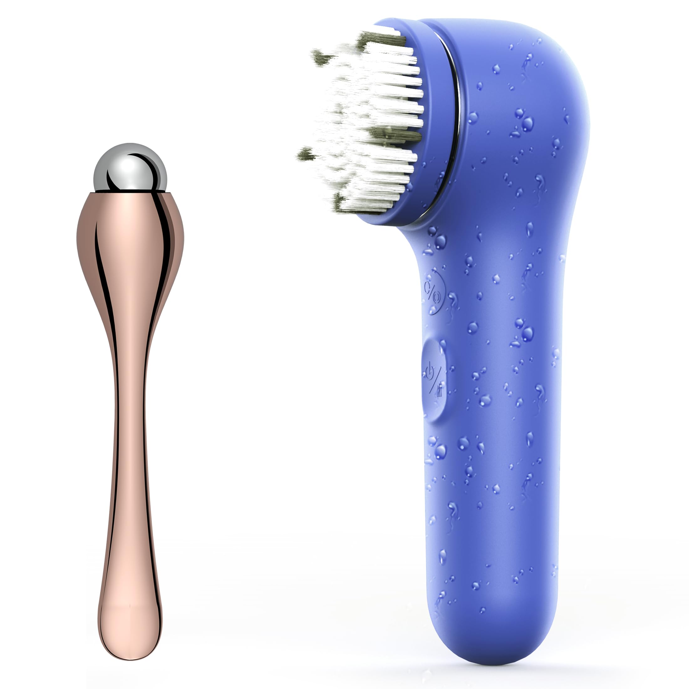 Premium Face Scrubber, Deep Pore Cleansing Brush, Waterproof & Rechargeable Face Scrub Brush for Men& Women, Electric Facial Exfoliator with 3 Brushes