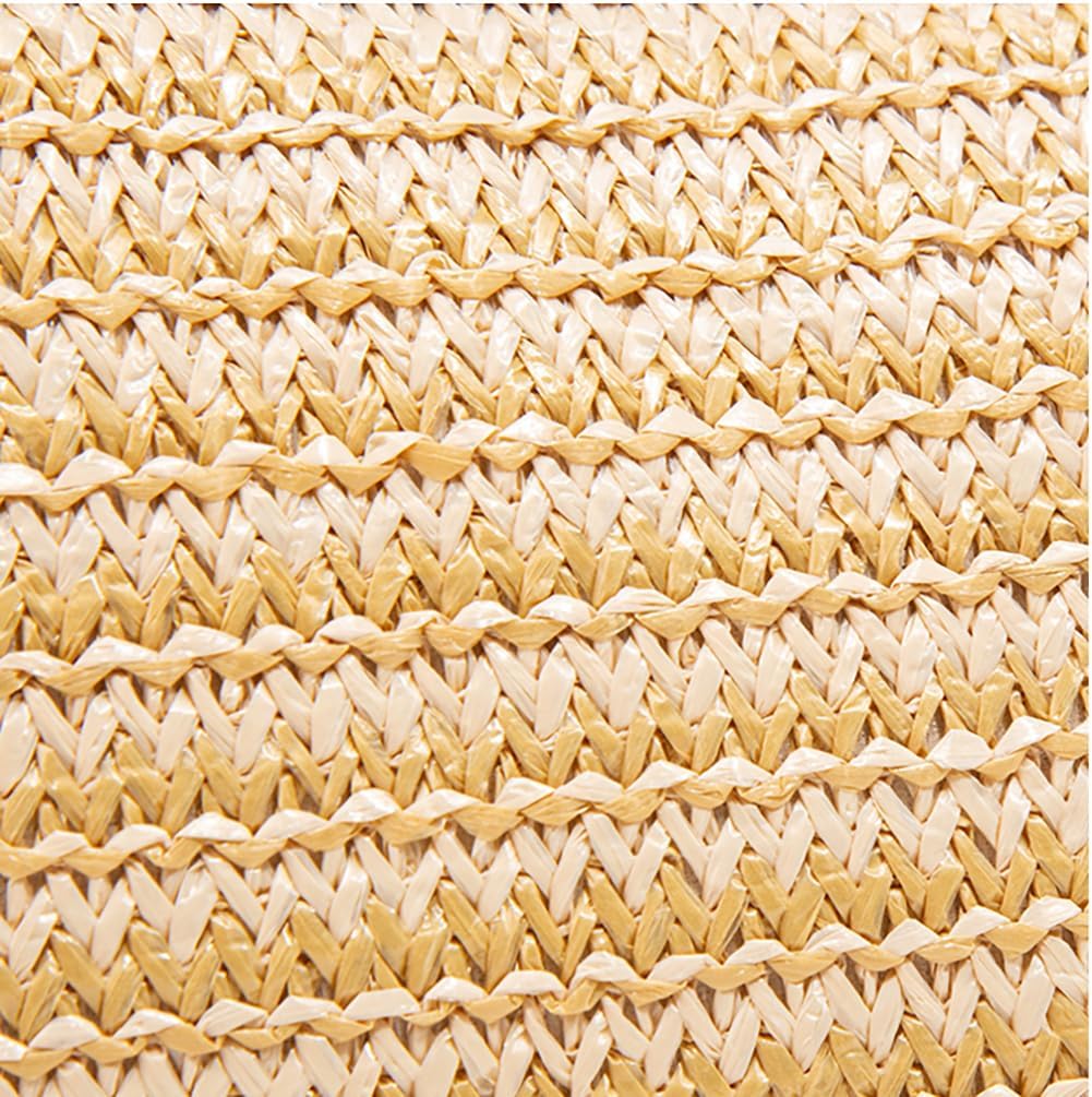 Dreubea Womens Woven Underarm Bag Lightweight Straw Purse Crossbody Top-Handle Bag - Image 2