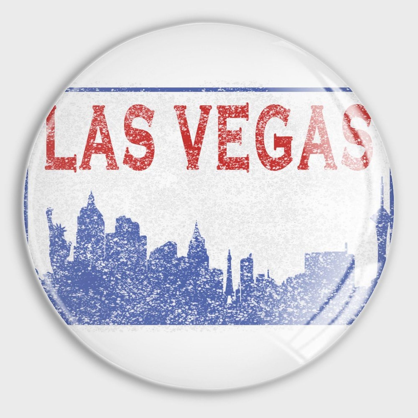 Calamite da frigorifero con skyline di Las Vegas, per lavagna bianca, in vetro, piccoli magneti da frigorifero, per lavagna, aule, ufficio, cucina, 4 pezzi