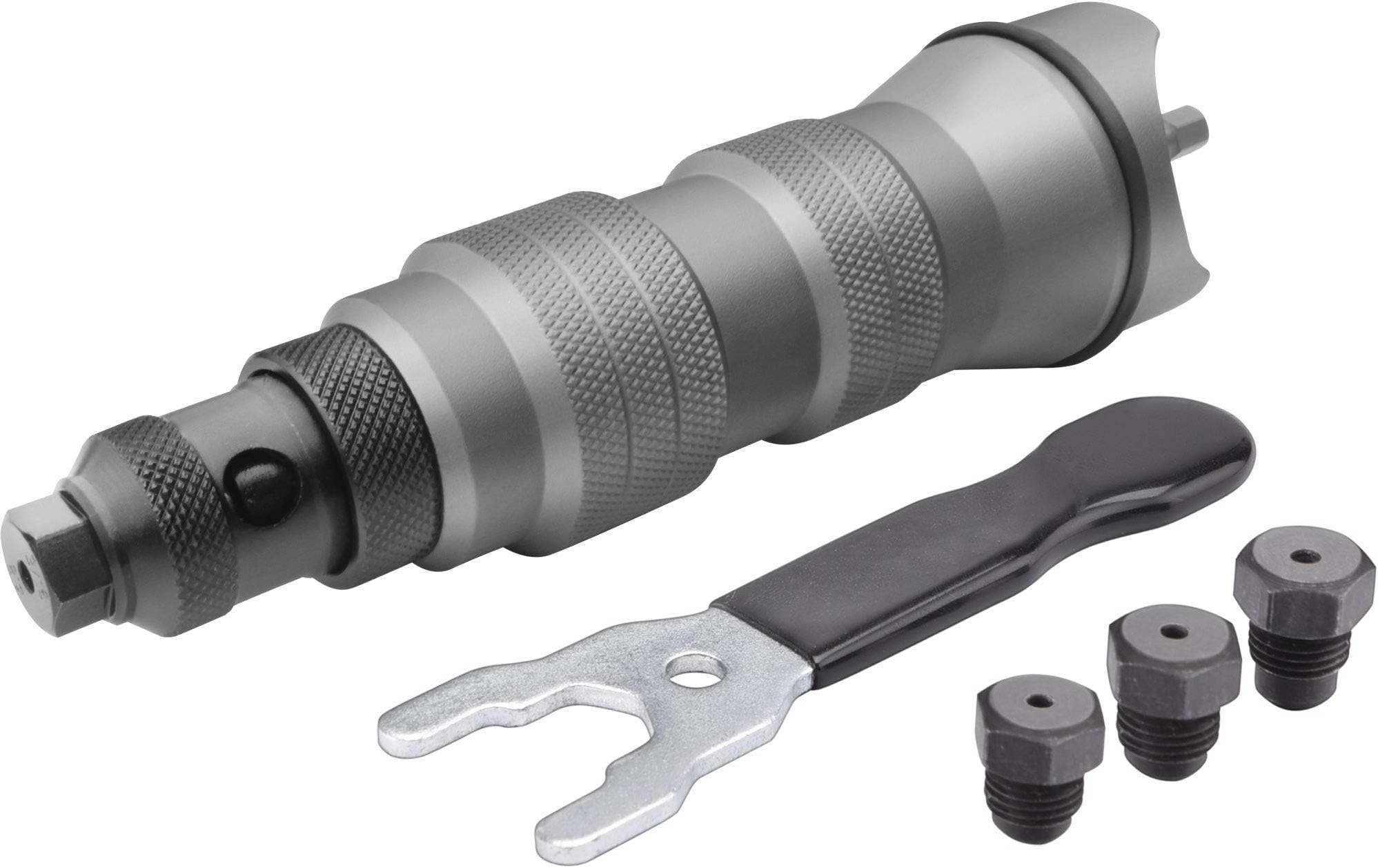 Riveter for Cordless Screwdriver and Drill I Riveter for Blind Rivets in Aluminium, Steel and Stainless Steel I Blind Rivet Riveter 2.4-4.8mm I Adapter