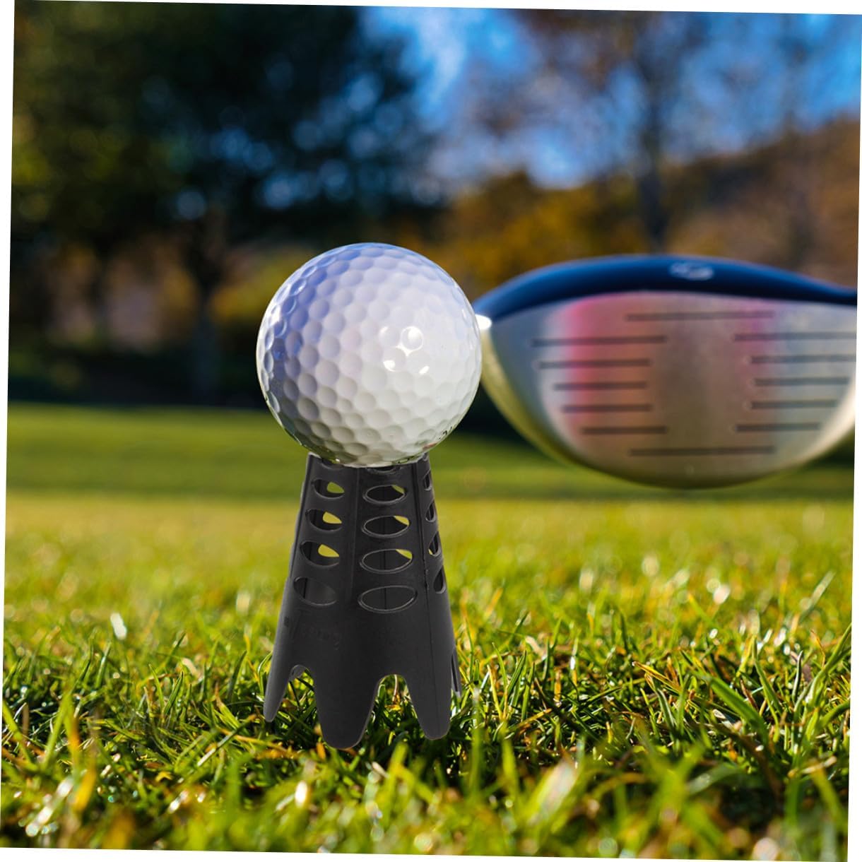 Xmas Plastic Golf Tees 10pcs Polypropylene Black for Simulator image 4