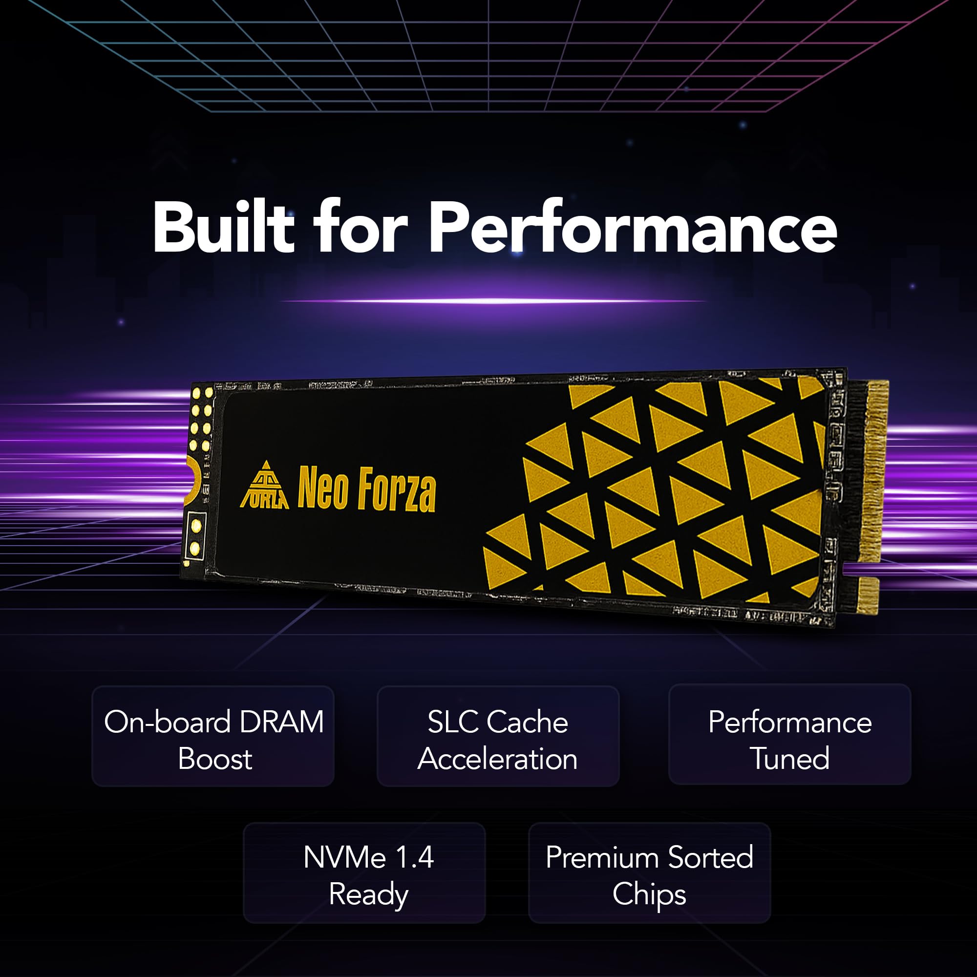 Neo Forza NFP495 1TB NVMe M.2 PCIe Gen4 x4 SSD interno - Até 5000 MB/s