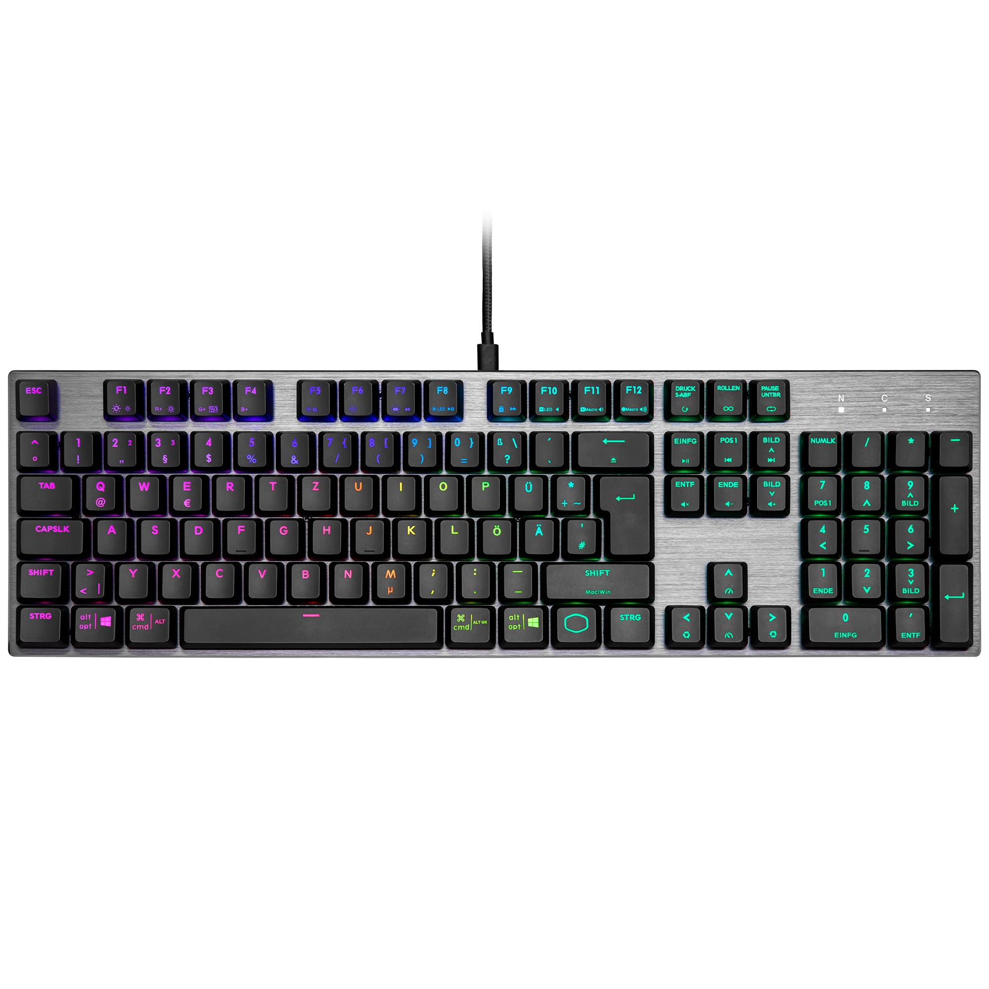 Image secondaire de Clavier Mécanique Cooler Master SK652 avec Rétroéclairage RGB - Layout Allemand