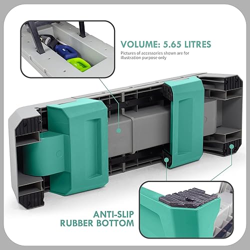 Miniatura 7 de leikefitness Plataforma aeróbica multifuncional con cordón, plataforma de entrenamiento ajustable, banco de pesas para gimnasio en casa