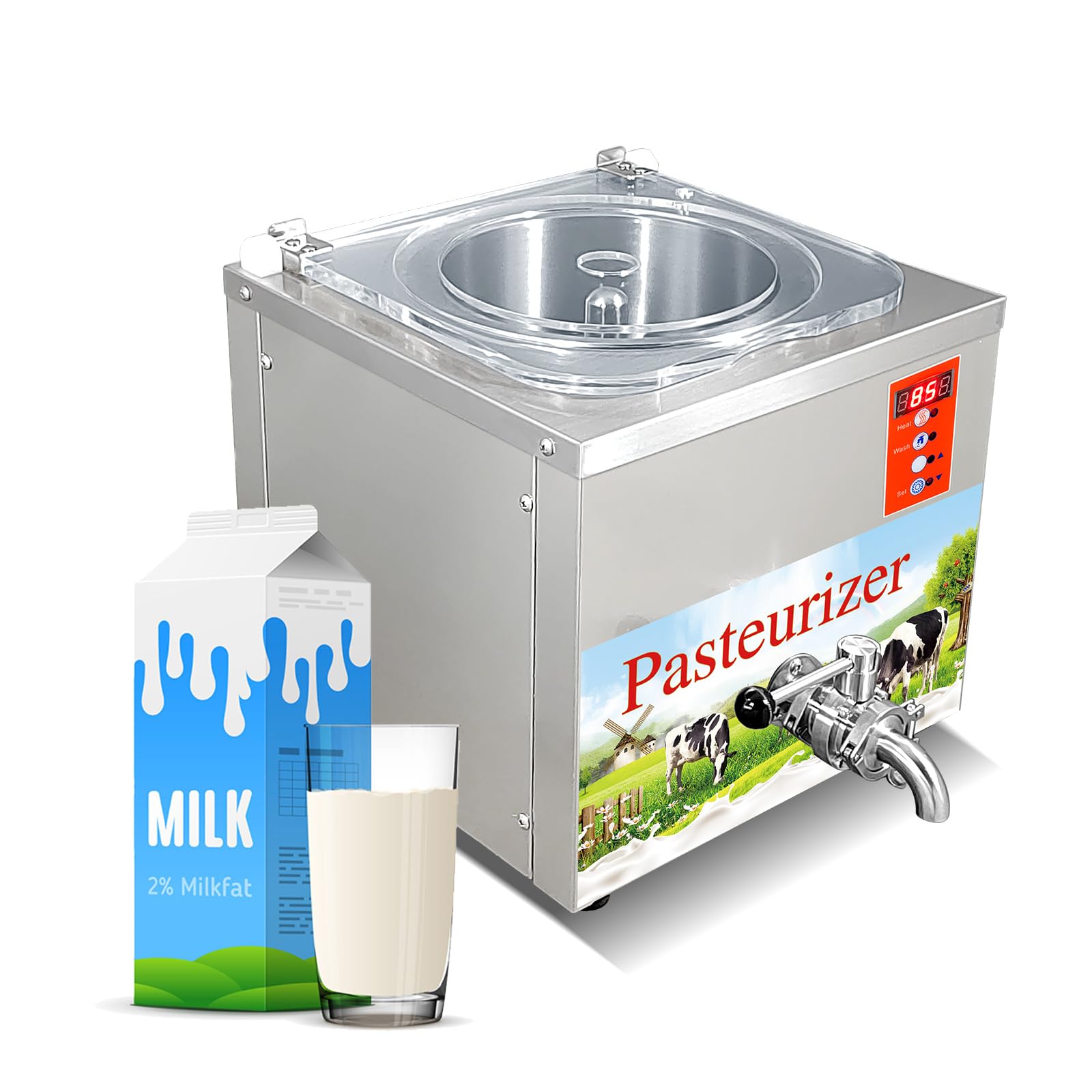 Buy Kolice Commercial Gelato ice Cream Mix Pasteurizer, Milk/Juice