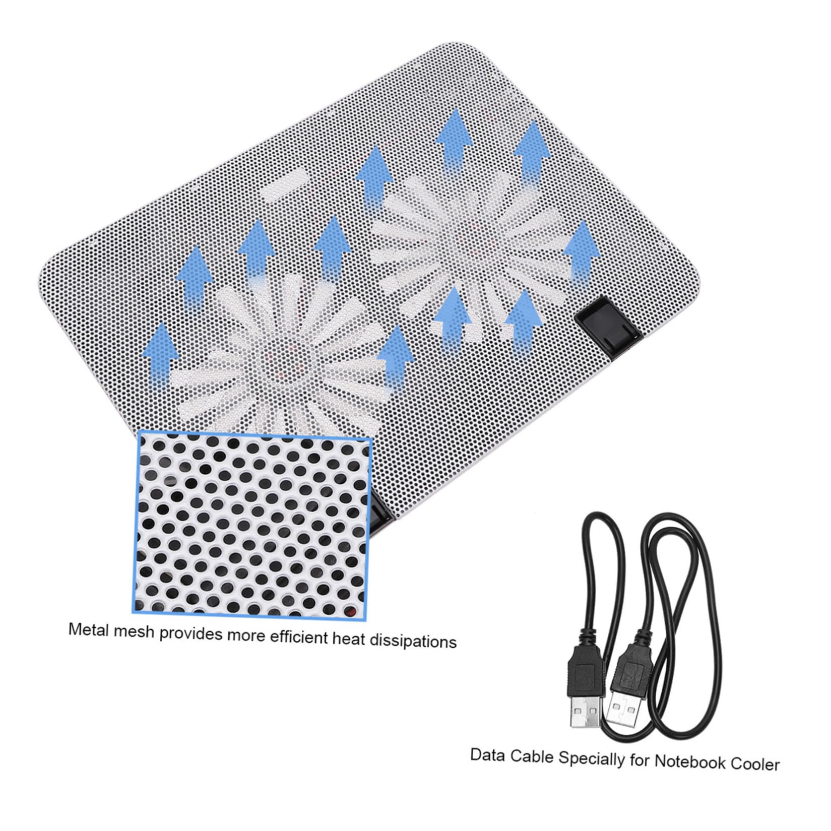 Supporto per Laptop 15, 6 Pollici Bianco Abs Ferro Atmosfera Estiva | Angolo Regolabile, Raffreddamento Notebook, Appoggio Portatile
