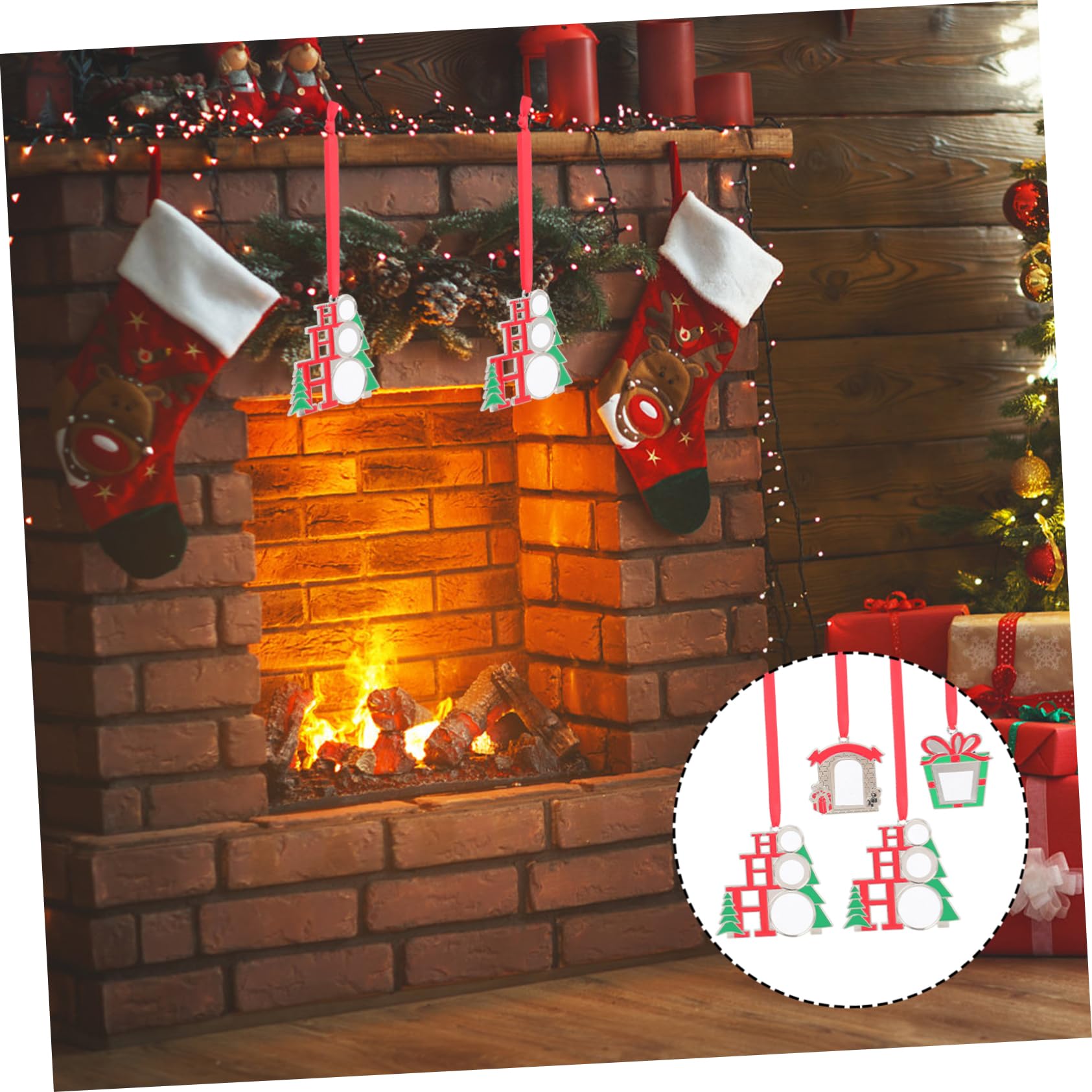 PRETYZOOM 12 STK Christbaumschmuck Weihnachtsdekoration Weihnachts-Sublimationsrohling-Anhänger personalisiert personalisierte Sublimationsanhänger