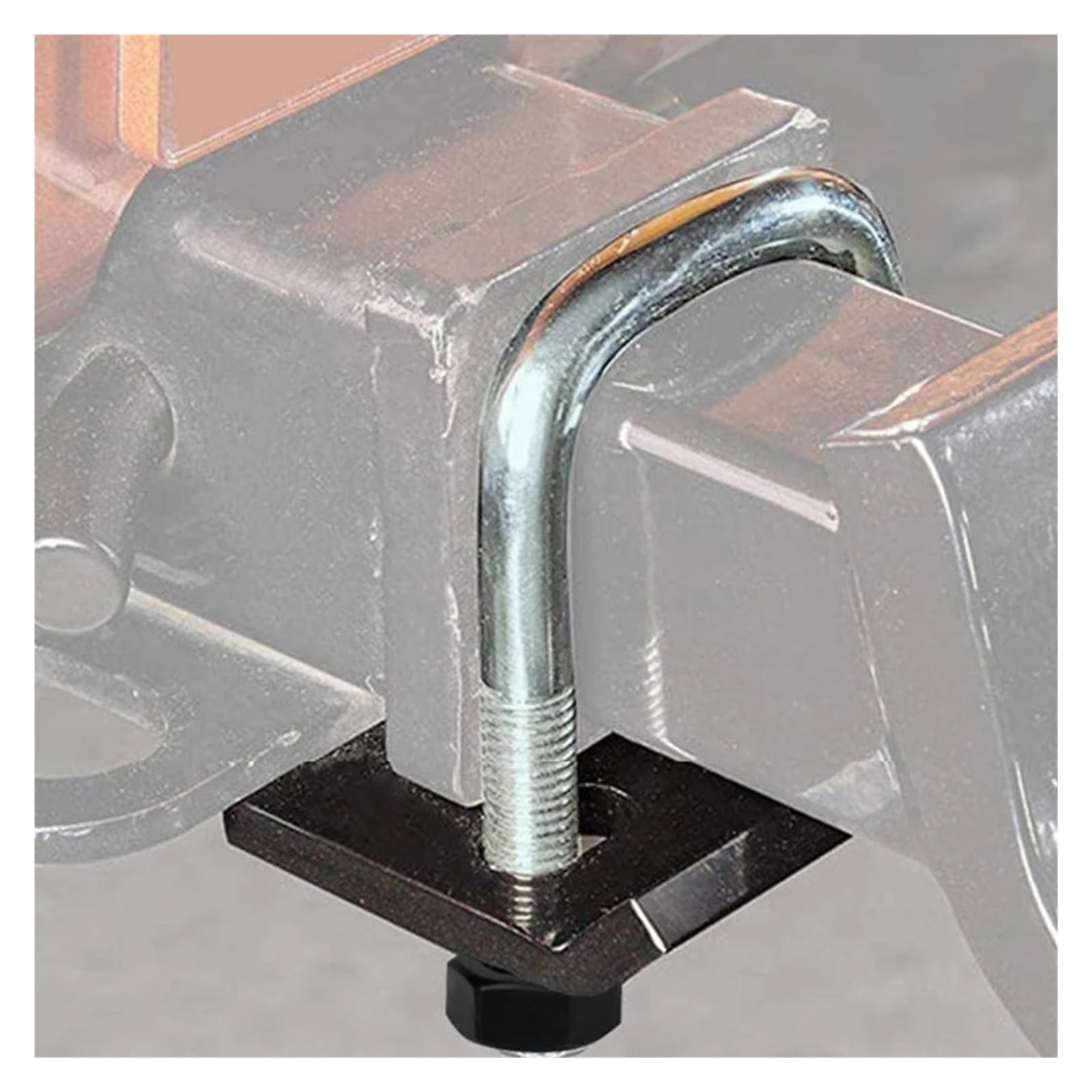 Tendore per gancio per carichi pesanti per attacchi per rimorchio da 1,25 e 2 pollici Bullone a U Stabilizzatore per montaggio a sfera Supporto oscillante Morsetto anti-sonaglio  34