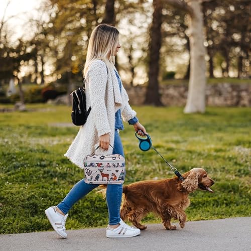 Miniatura 7 de Bolsa plegable para perros y bolsa de almuerzo  Bolsa de comida portátil para perros, tazón grande y ligero plegable para perros, gatos, caminar,