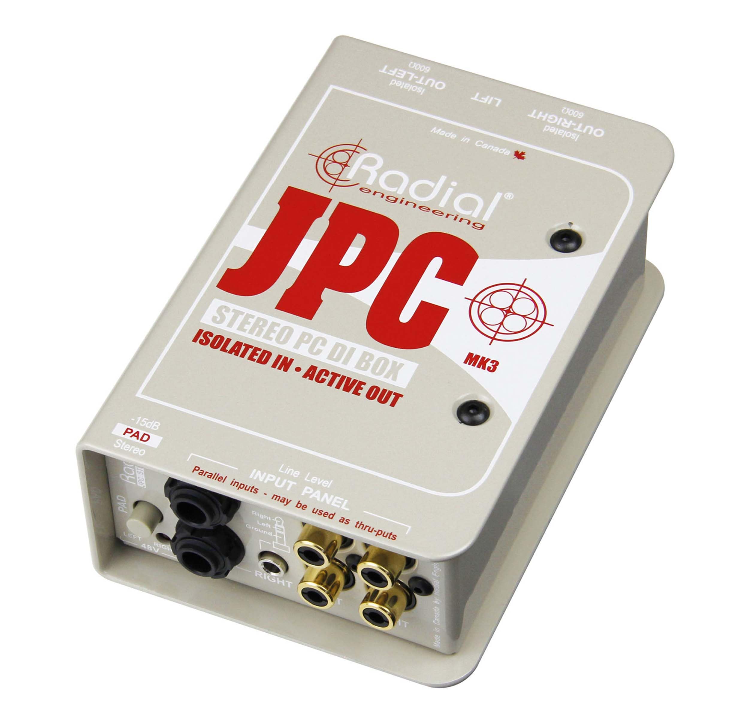 JPC 2-channel Active Instrument Direct Box