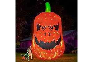 Magnificent 12-Foot Inflatable Pumpkin: A Towering Halloween Icon