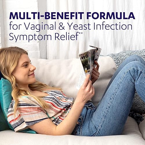 Miniatura 3 de AZO Tabletas de alivio dual Yeast Plus, infección por levaduras y alivio de los síntomas vaginales, alivia la picazón y el ardor, 60 unidades