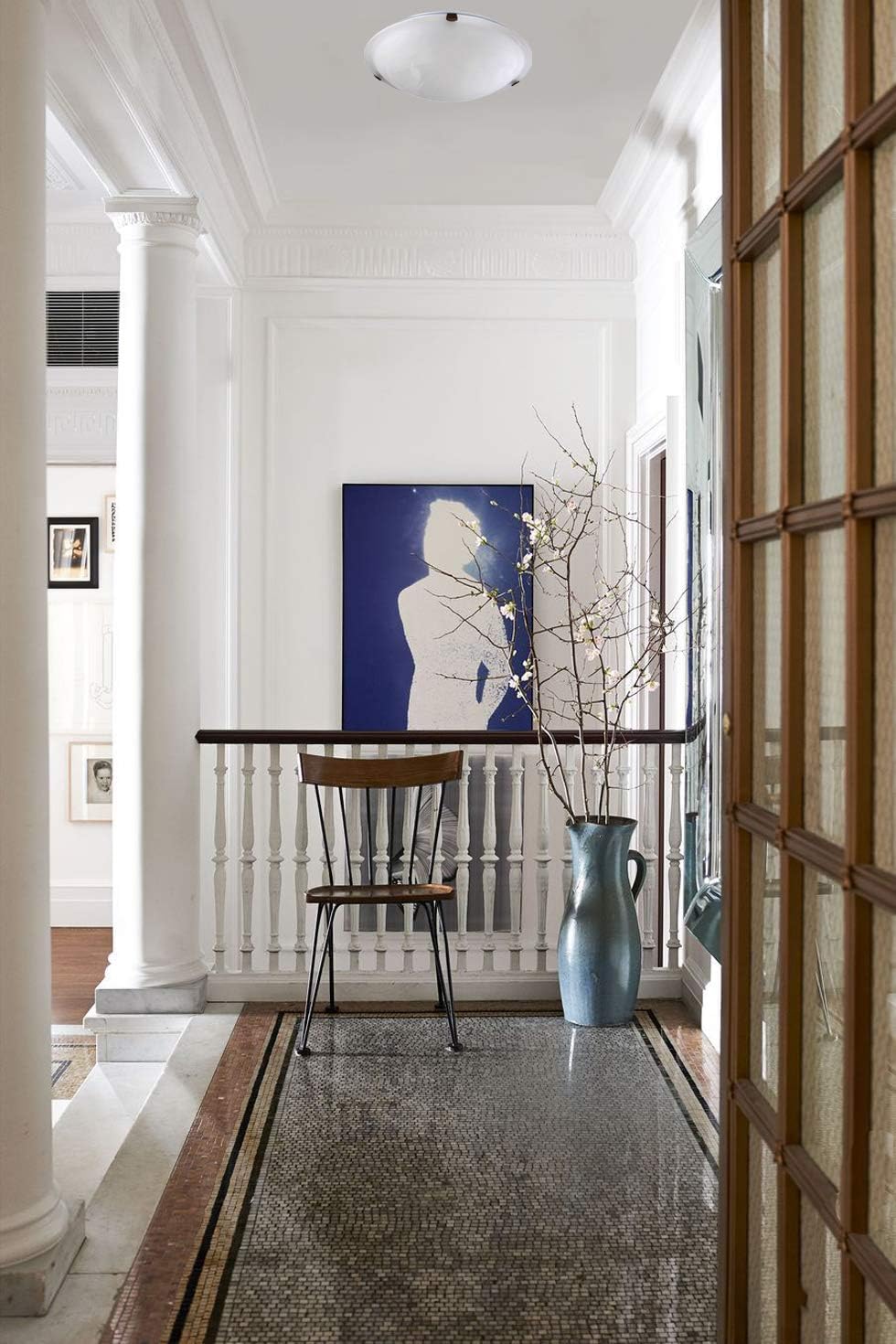 Quorum 3000-16-86 Transitional Three Light Ceiling Mount from Ceiling Mount Oiled Bronze Collection in Bronze/Dark Finish,