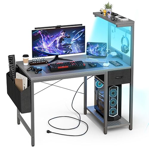 Grandder 55 Inch Gaming Desk with LED Light