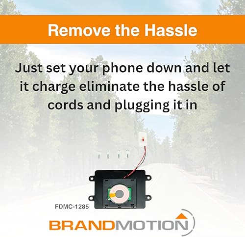Miniatura 3 de Brandmotion GM Retrofit Kit de reparación de carga inalámbrica Qi FDMC-1285 (2015-2018) se conecta a enchufes de fábrica, reutiliza vehículos,