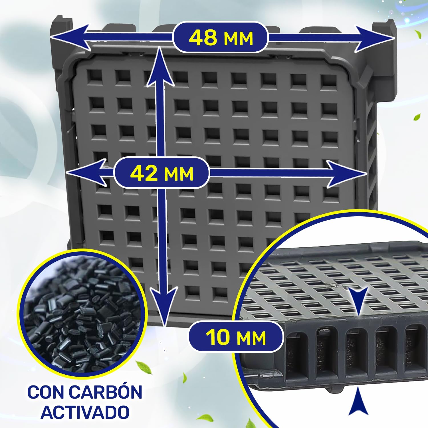 2 Piezas Filtro Carbon Activo Frigorifico Combi con Código Original 7440021 7440021-00 9882460 988246000 9096989 9882429 para Liebherr FreshAir - MONTERAL