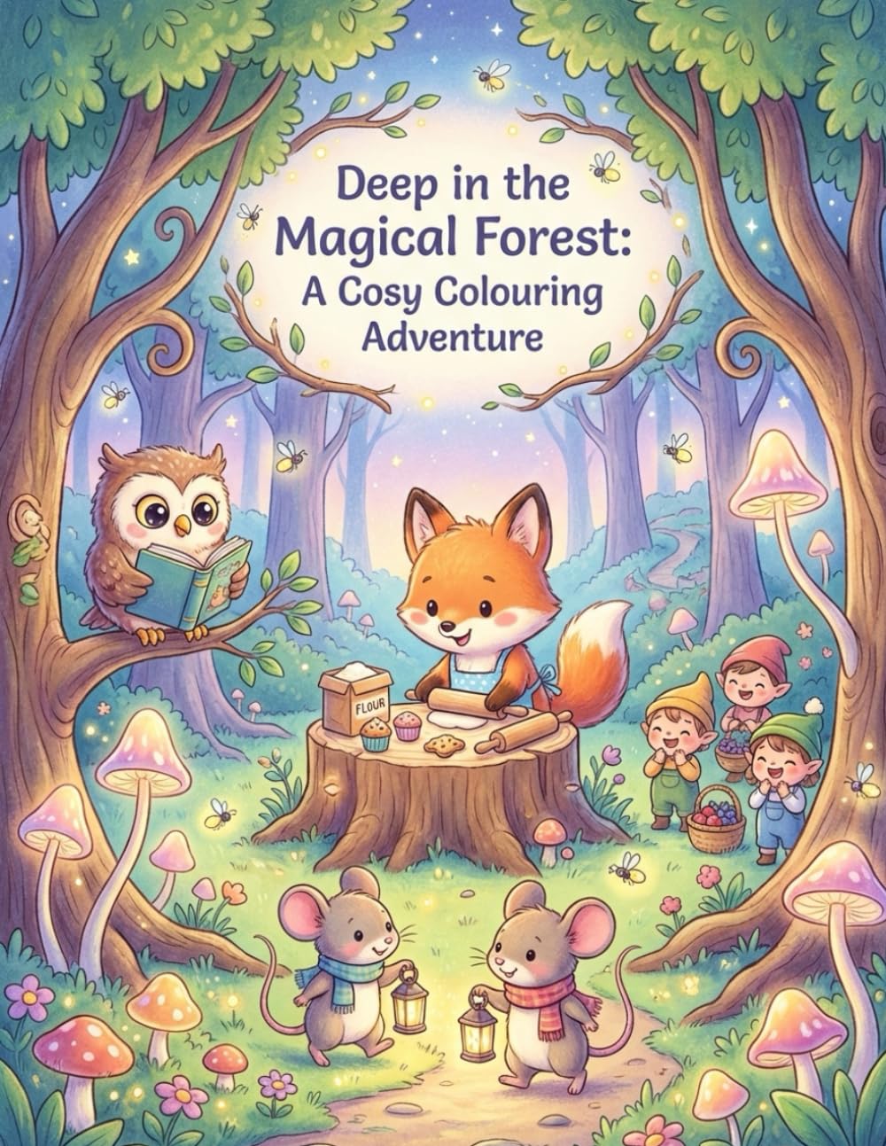 Deep in the Magical Forest: A Cosy Colouring Adventure