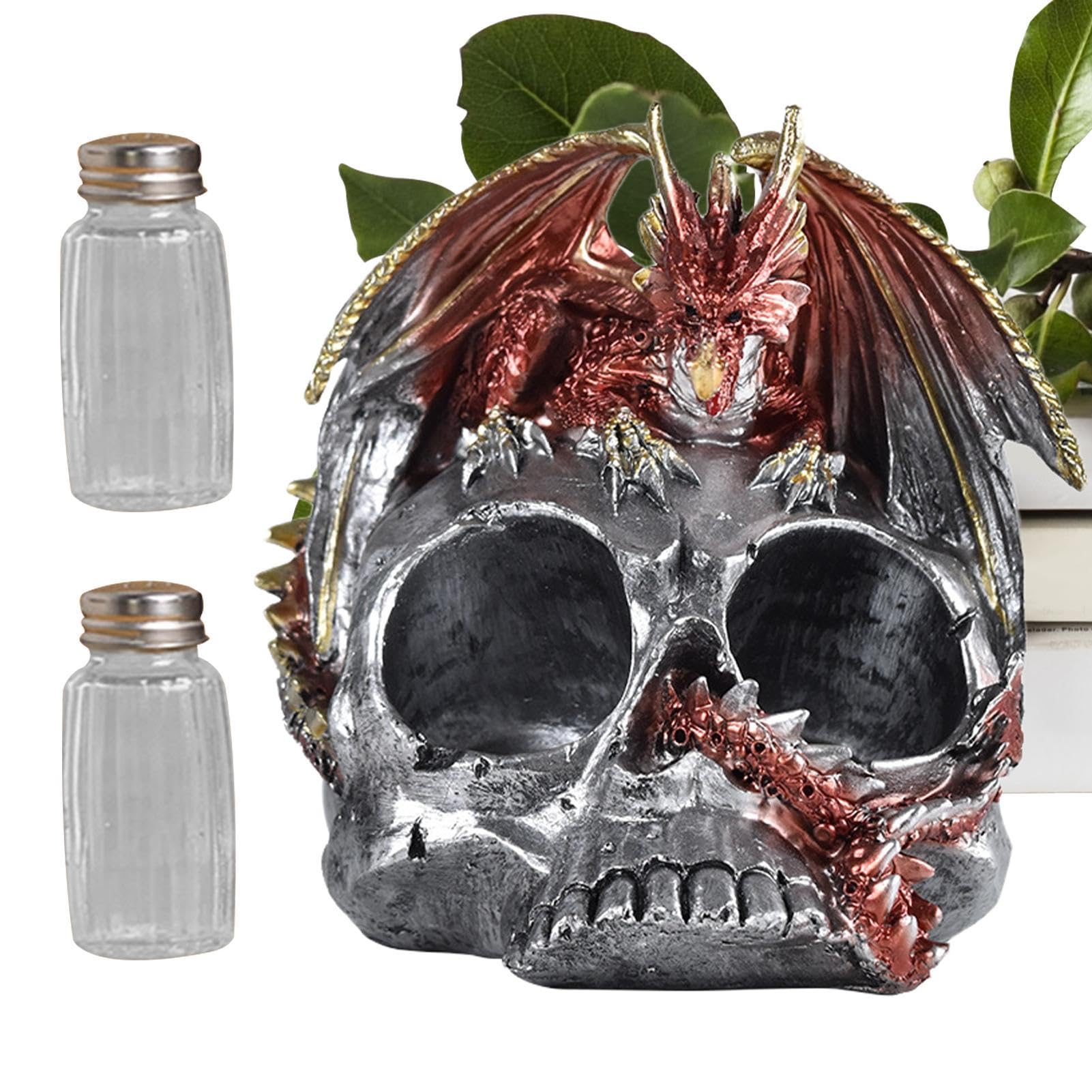 Decoración creativa de calavera de Halloween para mesas de centro elegantes