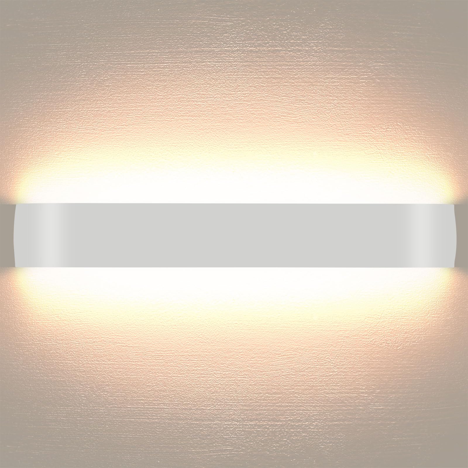 Lightess 24W Applique da Parete Interno Lampada 61cm Bianco Caldo