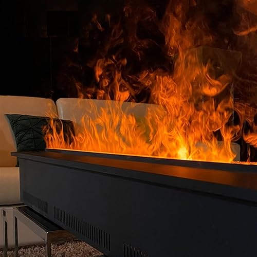 Miniatura 7 de Chimenea eléctrica de vapor de agua, color sólido, chimenea electrónica, chimenea de niebla inteligente ultrafina de vapor 3D, simulación 3D,