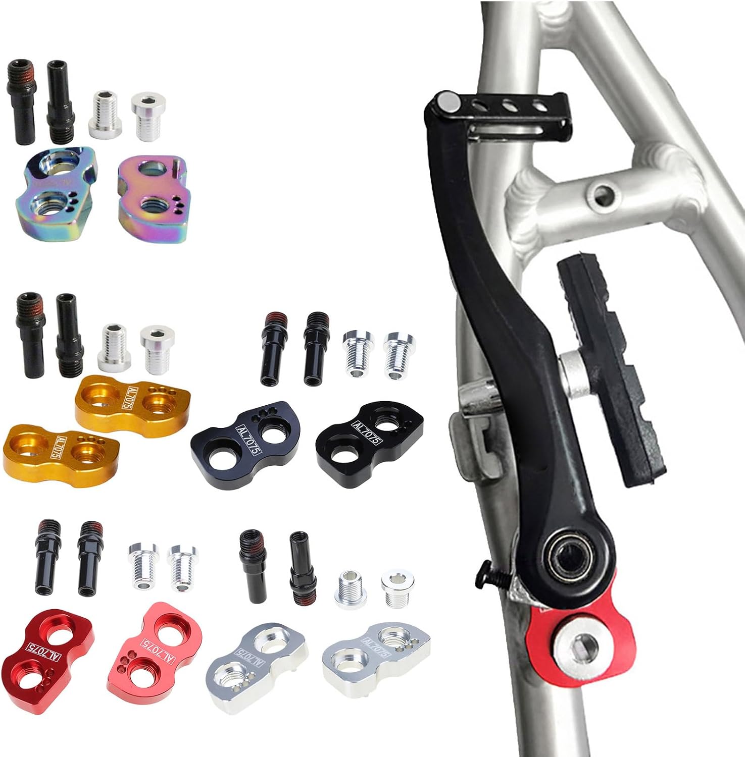 V Brake Post Extension Mounts General V Brake Extension | Block Seats Set for Bike Wheel Size Upgrades