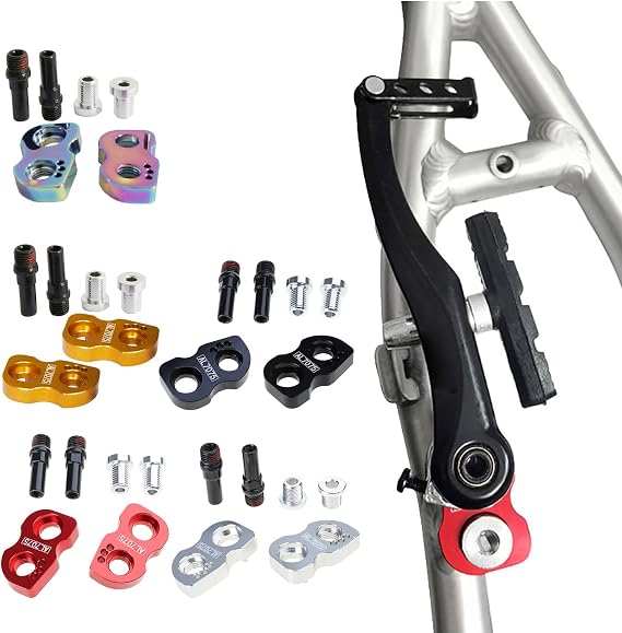 Upgrades Bike Brake Boosts Seats Aluminum V Brake Extenders Set V Brake Post Extension Mount for Wheel Size Conversion